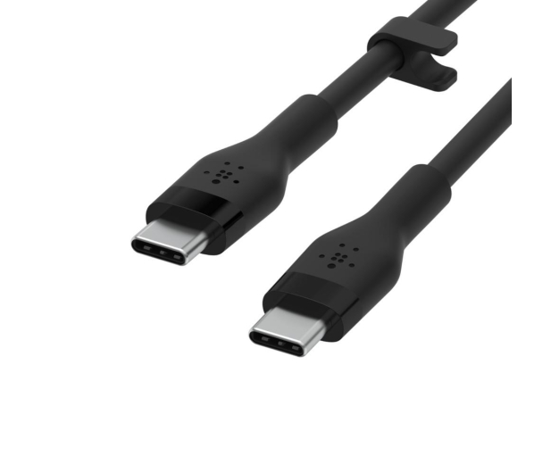 BELKIN Kabel BoostCharge USB-C do USB-C 2.0 silikonowy 3m, czarny CAB009bt3MBK - 733187 - zdjęcie 3